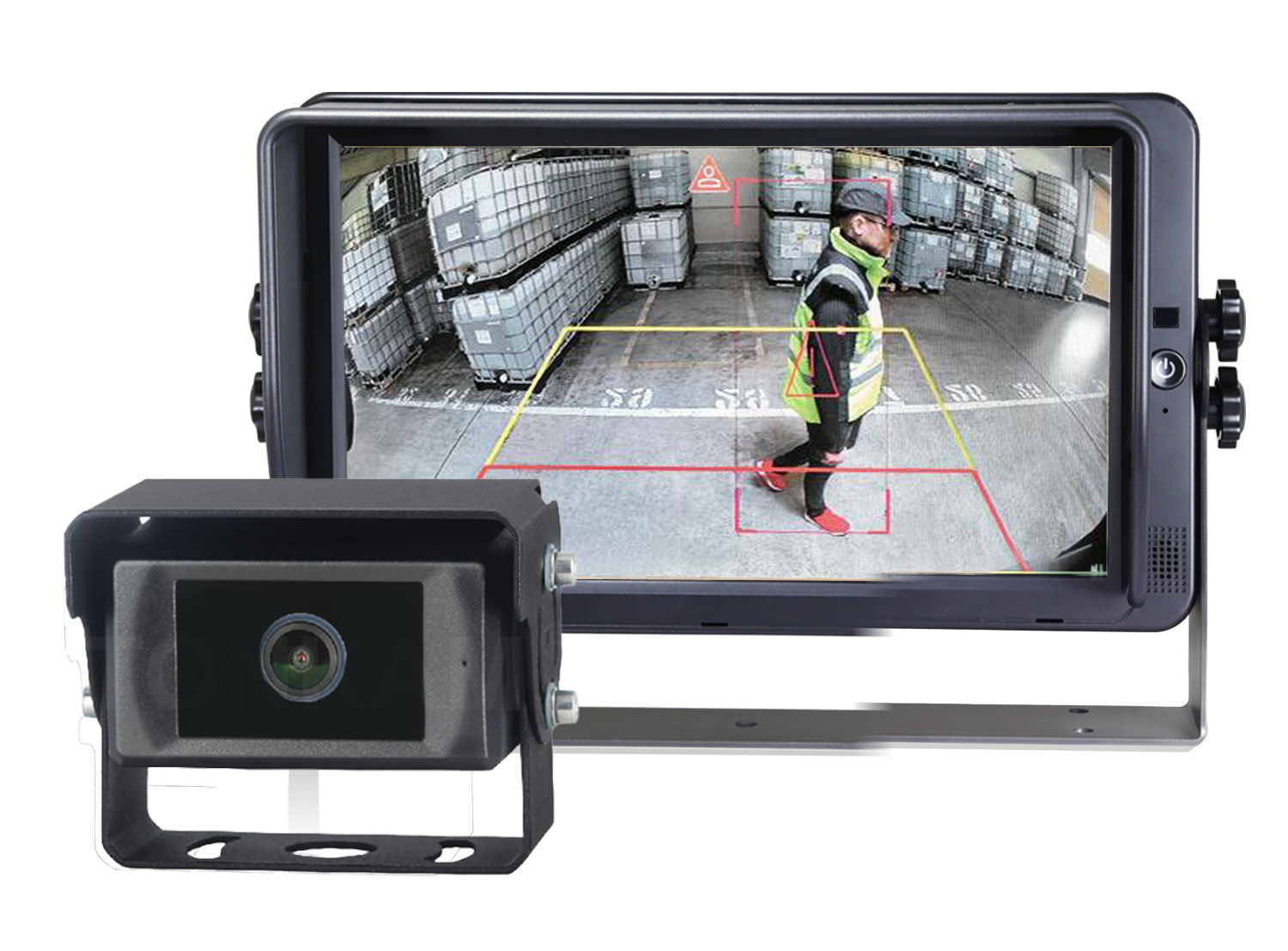Kamerasystem 10.1" Touch 1080P AI med kamera och högtalare QUAD 4CH