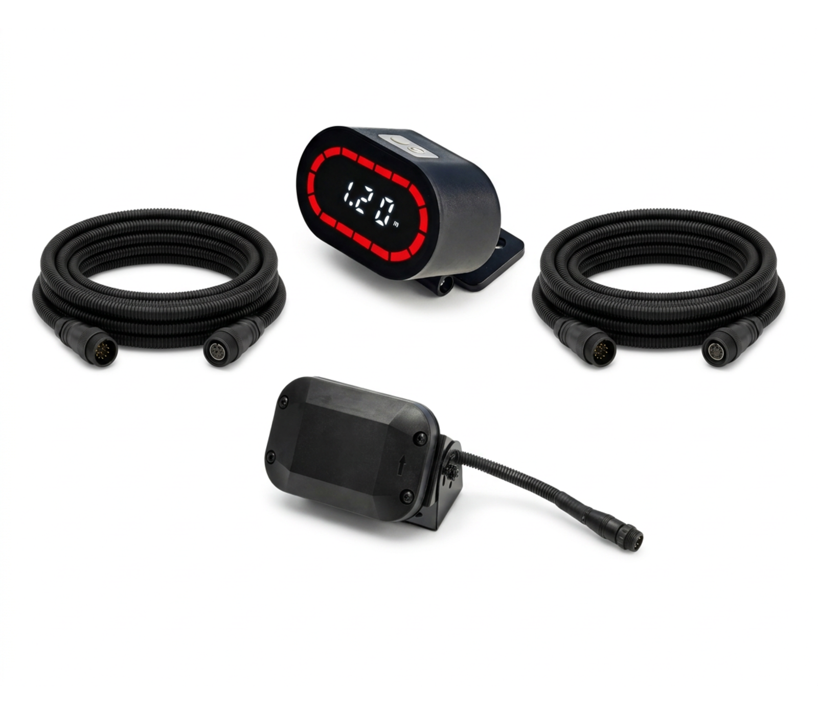Komplett Radarsystem med LED-display och 2 × 7,5 m kablar SafeSight®